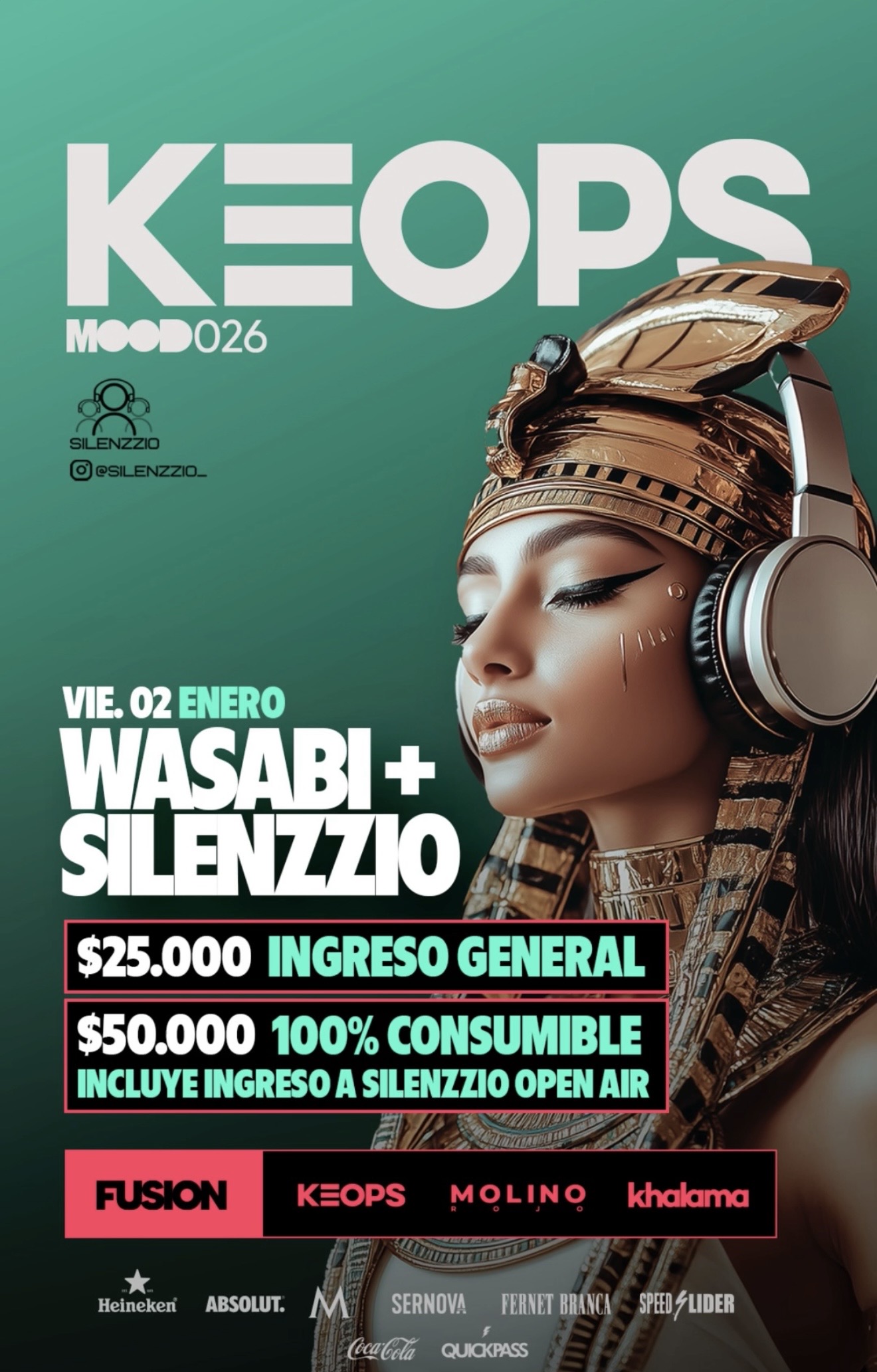 Silenzzio + Wasabi Keops 